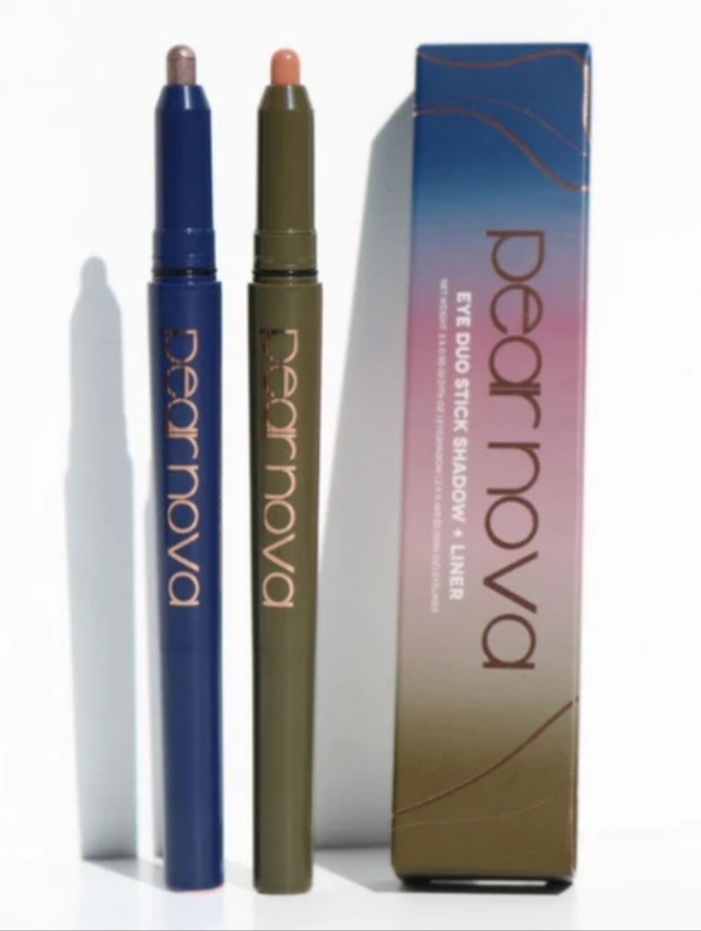 Azurite + Unakite Pear Nova Eye Duo Stick Shadow + Liner Set Eyeliner Makeup